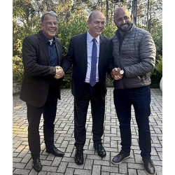O deputado federal Ricardo Barros e o prefeito Maurício Rivabem reataram as relações políticas e os compromissos por Campo Largo